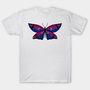 Fly With Pride: Bisexual Flag Butterfly T-Shirt